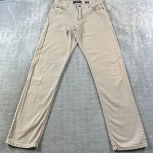 BRAX Cooper Pants Mens 30x33 Khaki Regular Fit Chinos Casual Office‎ Preppy